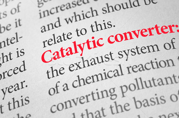 Definition of the word Catalytic converter in a dictionary Stock photo © Zerbor