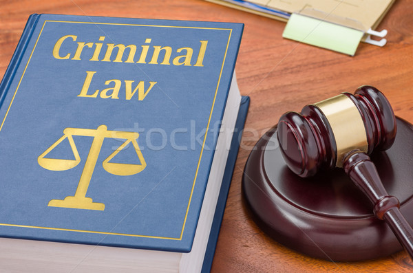 A law book with a gavel - Criminal law Stock photo © Zerbor