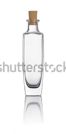 Empty oil bottle on a white background Stock photo © Zerbor