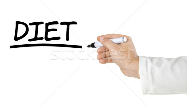 Hand with pen writing Diet Stock photo © Zerbor