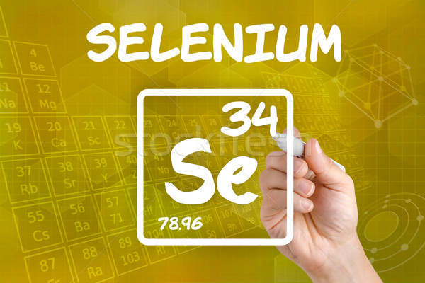 Symbol for the chemical element selenium Stock photo © Zerbor