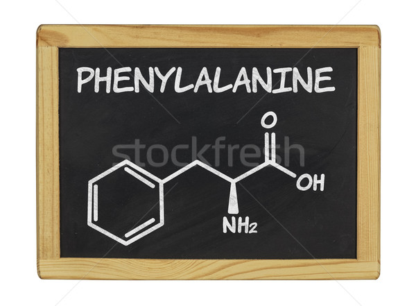 chemical formula of phenylalanine Stock photo © Zerbor