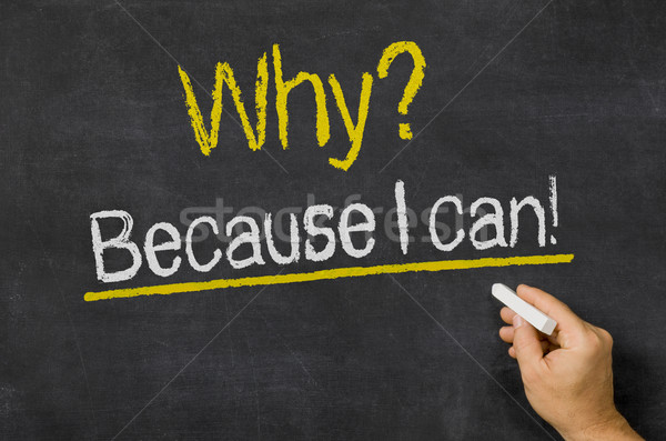 Why? Because i can Stock photo © Zerbor