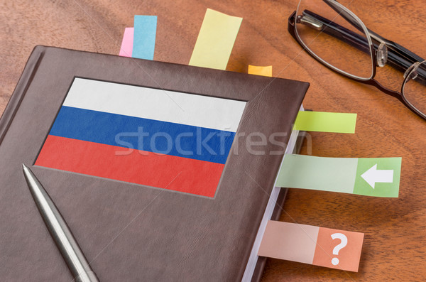 Notebook with the flag of Russia Stock photo © Zerbor