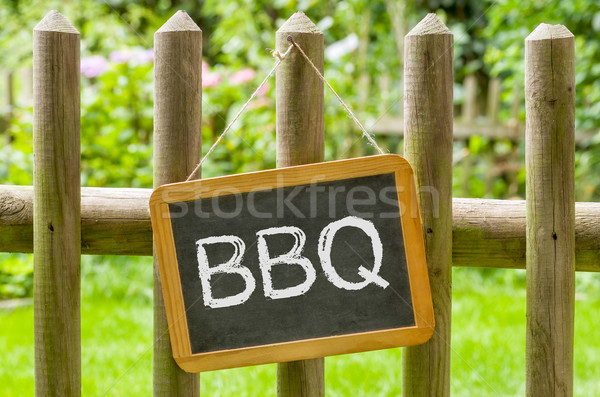 Blackboard with the inscription BBQ Stock photo © Zerbor