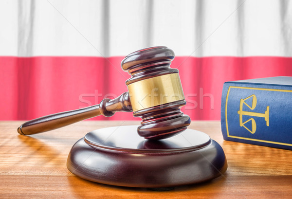 A gavel and a law book - Poland Stock photo © Zerbor