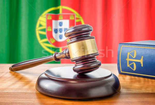 A gavel and a law book - Portugal Stock photo © Zerbor