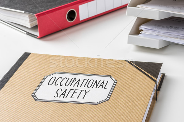 A folder with the label Occupational safety Stock photo © Zerbor