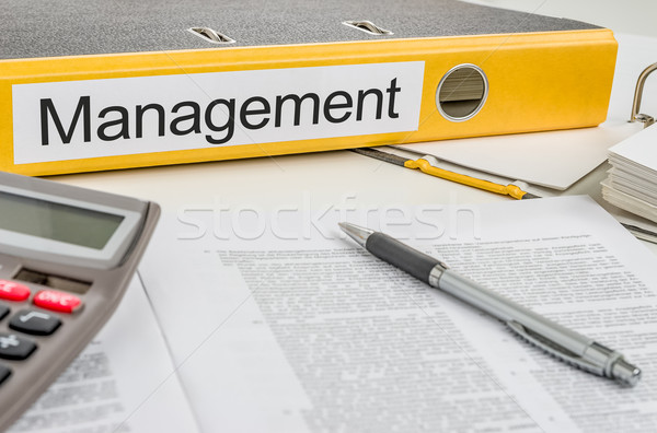 Dossier étiquette gestion argent stylo bureau [[stock_photo]] © Zerbor