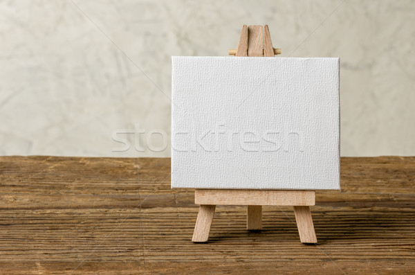 Easel with a blank canvas Stock photo © Zerbor