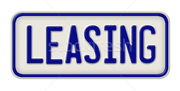 A metal sign with the inscription Leasing Stock photo © Zerbor