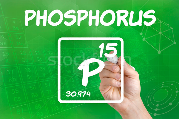 Symbol for the chemical element phosphorus Stock photo © Zerbor