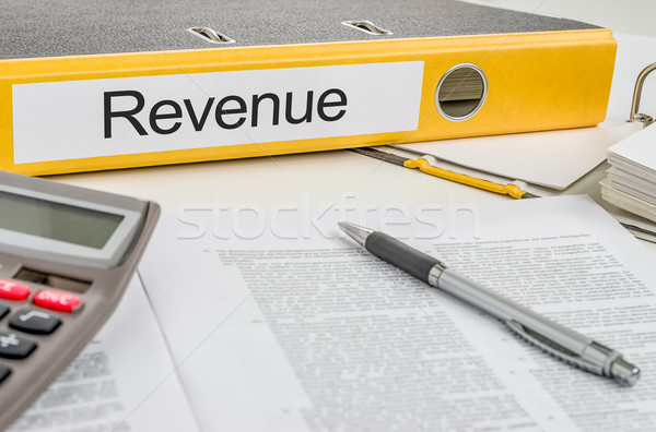 Folder with the label Revenue Stock photo © Zerbor