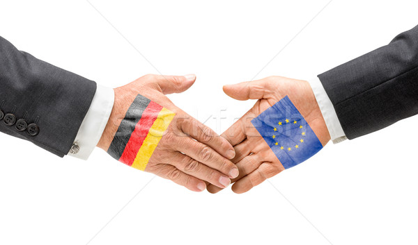 Alemania ue llegar fuera manos negocios Foto stock © Zerbor