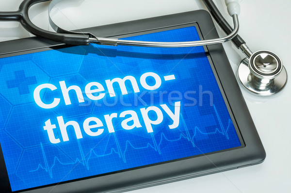 Tablet with the text Chemotherapy on the display Stock photo © Zerbor