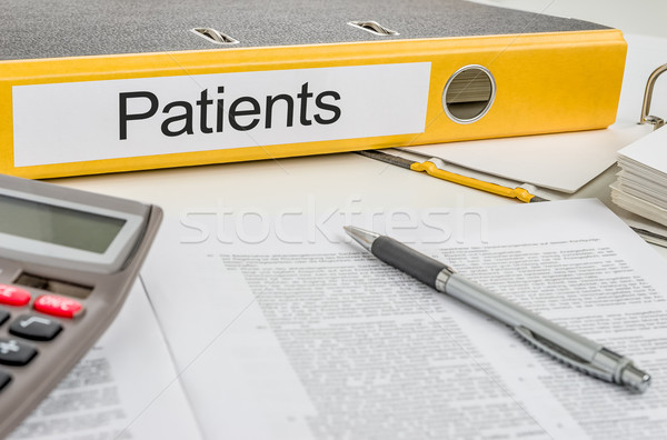 Folder with the label Patients Stock photo © Zerbor