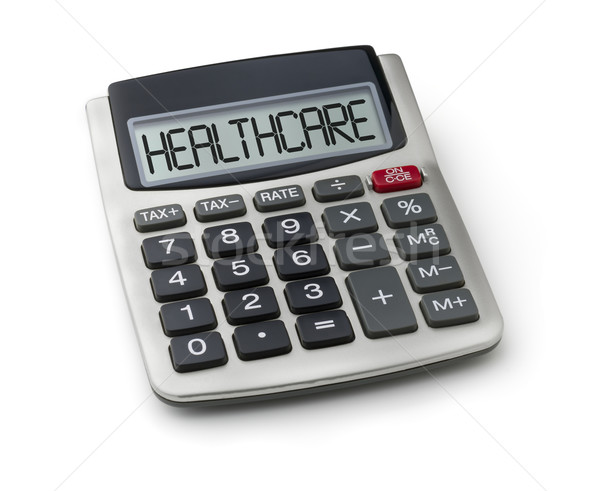 калькулятор слово здравоохранения отображения служба деньги Сток-фото © Zerbor