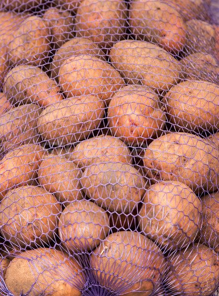 A net-bag with potatoes inside Stock photo © Zhukow