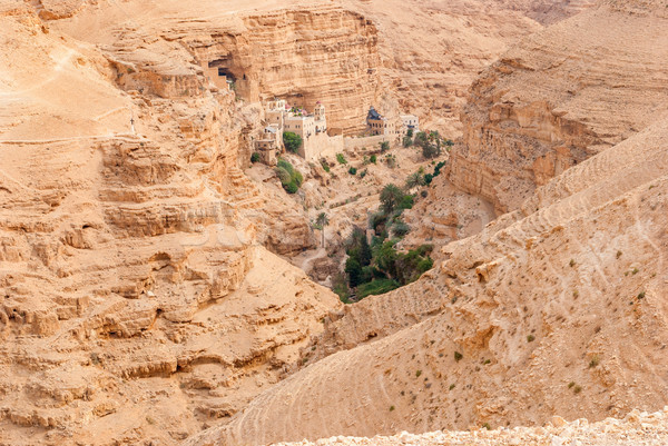 St. George Orthodox Monastery is located in Wadi Qelt. Stock photo © Zhukow