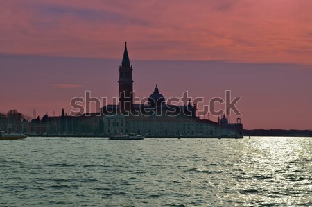 Beautiful water street - evening view Gulf of Venice, Italy Stock photo © Zhukow