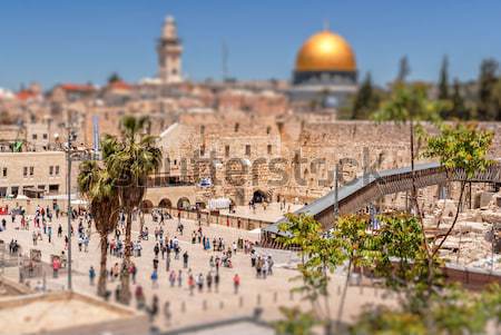 The Western Wall of the Temple and the Mosque of Omar. Stock photo © Zhukow