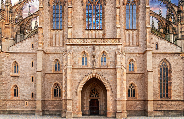 St. Barbara gothic cathedral in Kutna Hora, Bohemia Stock photo © Zhukow