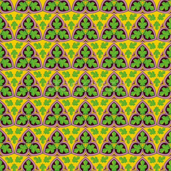 Stock photo: Seamless leaf pattern
