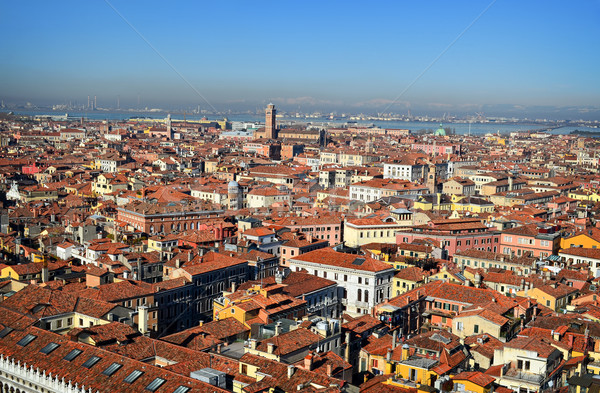 view of Venice rooftops from above, Italy Stock photo © Zhukow
