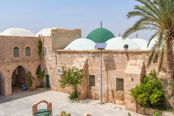 Nabi Musa site and mosque at Judean desert Stock photo © Zhukow