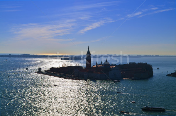 Beautiful water street - evening view Gulf of Venice, Italy Stock photo © Zhukow