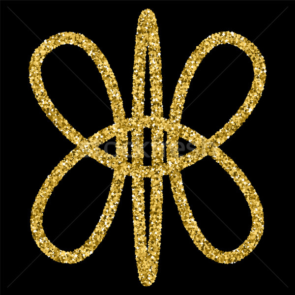 Arany csillogó logo sablon kelta stílus Stock fotó © Zhukow