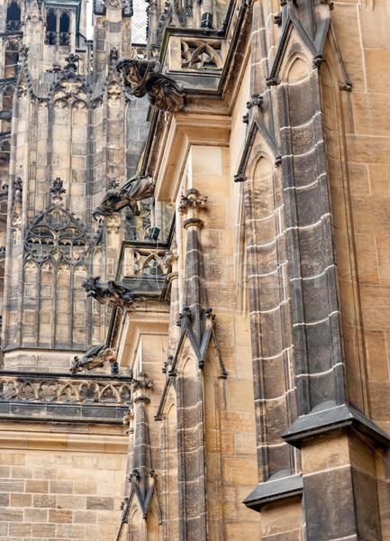 Kathedrale Kirche heilig Prag Tschechische Republik Gebäude Stock foto © Zhukow