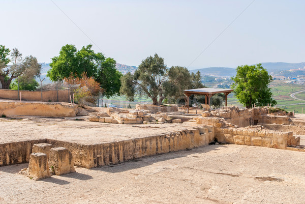 Tomb of the Prophet Samuel, near Jerusalem in Judea Desert, Stock photo © Zhukow