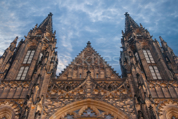 Catedral Praga República Checa cidade urbano castelo Foto stock © Zhukow