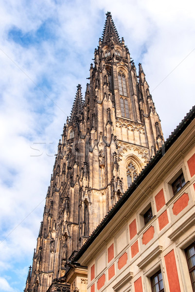 St. Vita`s Cathedral in Prague Stock photo © Zhukow