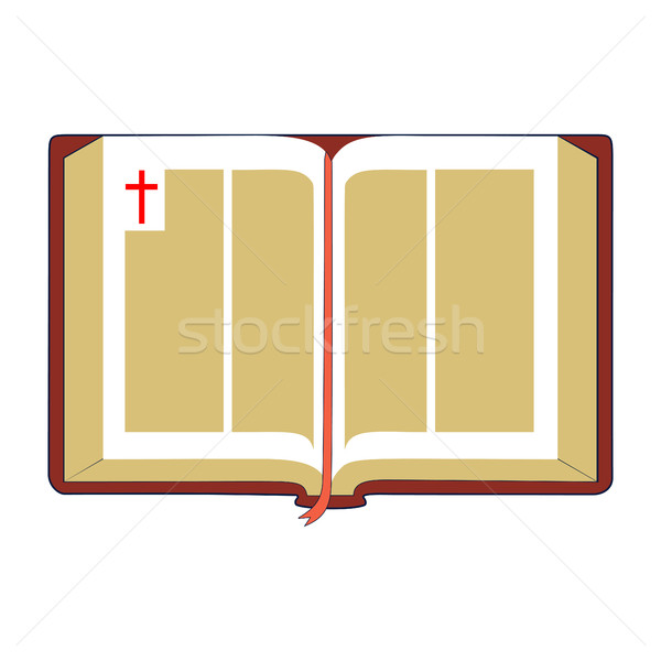 Open Bible. Flat Illustration Stock photo © Zhukow