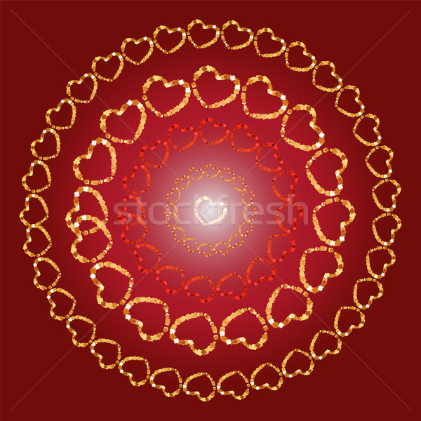 Valentine fill with heart background. Stock photo © Zhukow