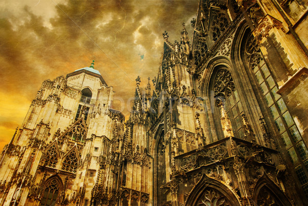 Vienna - st. Stephen cathedral or Staphensdom Stock photo © Zhukow