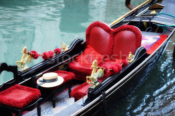 Venetiaanse typisch boot gondel Italië water Stockfoto © Zhukow