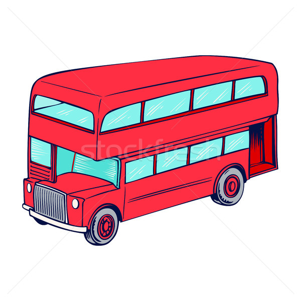 Double decker red bus Stock photo © Zhukow