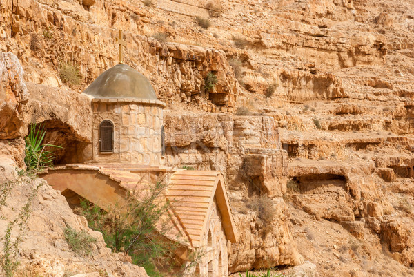 St. George Orthodox Monastery is located in Wadi Qelt. Stock photo © Zhukow