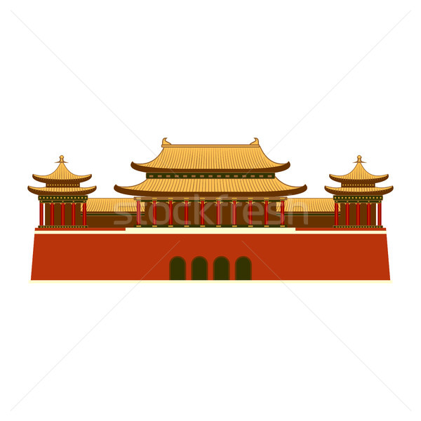 East Asian Building icon. Stock photo © Zhukow