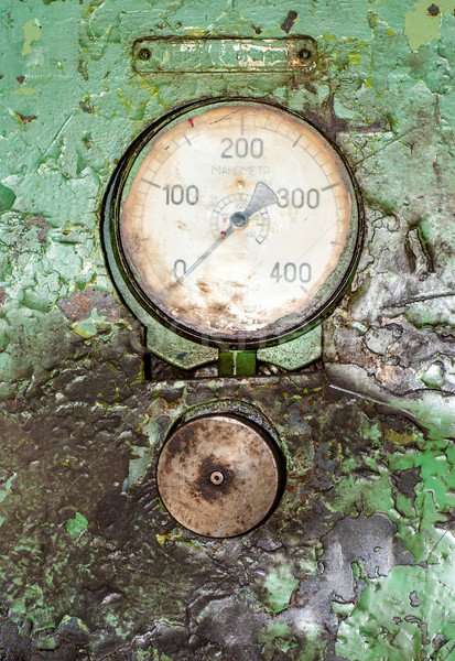 Old gauge panel in the oily Stock photo © Zhukow