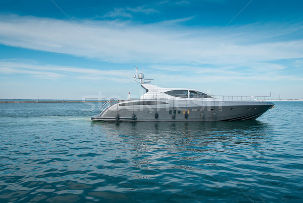 Lrge private motor yacht  out at sea Stock photo © Zhukow