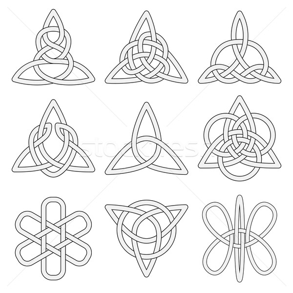 Collection of Celtic knots  Stock photo © Zhukow