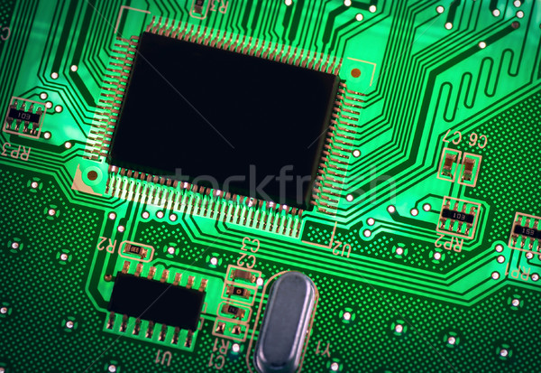The Green PCB on the lighting. Stock photo © Zhukow