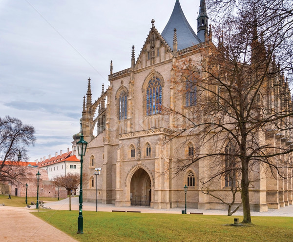 St. Barbara gothic cathedral in Kutna Hora, Bohemia Stock photo © Zhukow
