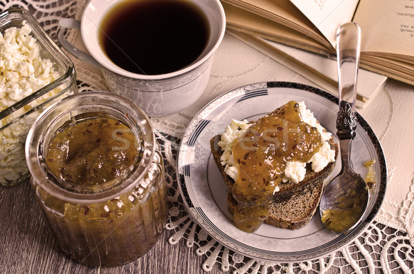 Sandwich with jam Stock photo © zia_shusha