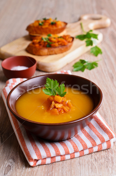 Pumpkin soup Stock photo © zia_shusha