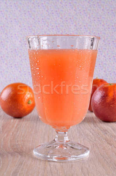 Líquido vidro copo faces laranja comida Foto stock © zia_shusha